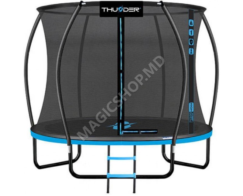 Trambulina Ultra 312 cm, plasa interioara, albastra, roz